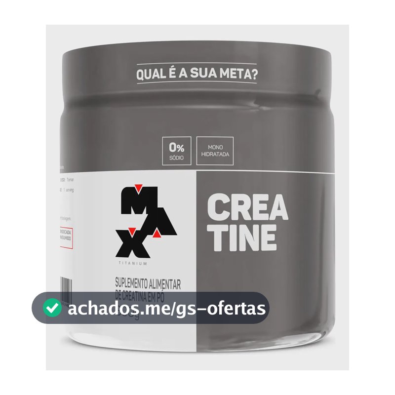 Suplemento Max Titanium Creatina Max Titanium Pote 300g en pó sabor sem sabor x 300g