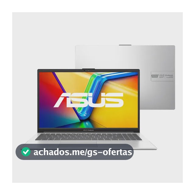Notebook Asus Vivobook Go E1504GA Intel Core I3 N305 4Gb Ram 256Gb Ssd Linux Keepos Tela 15,6 Fhd Silver - Nj447
