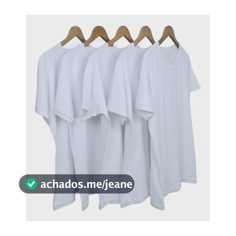 5 Camisas Masculina Camisetas Básica Slim Não Amassa Atacado Kit 5 Brancas Básica - Lisa G Liso