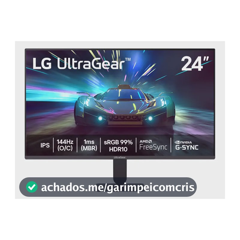 Monitor LG UltraGear™ 24G411A-B 24",FHD, 144Hz, 1ms (MBR), NVIDIA G-SYNC, AMD FreeSync, HDR10
