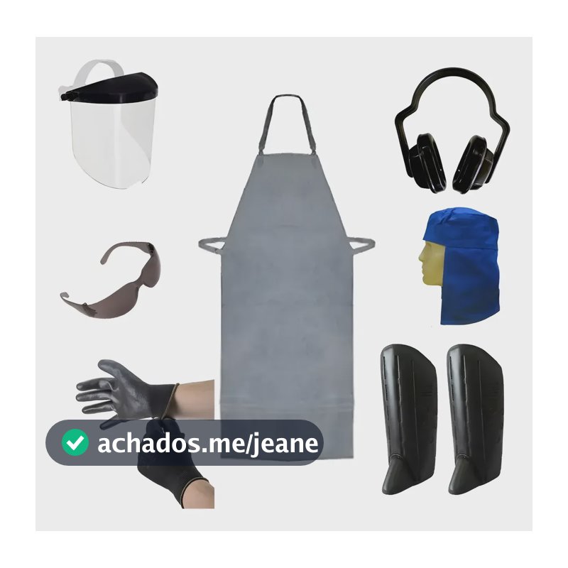 Kit Epi Cortador De Grama Operador De Roçadeira Jardinagem
