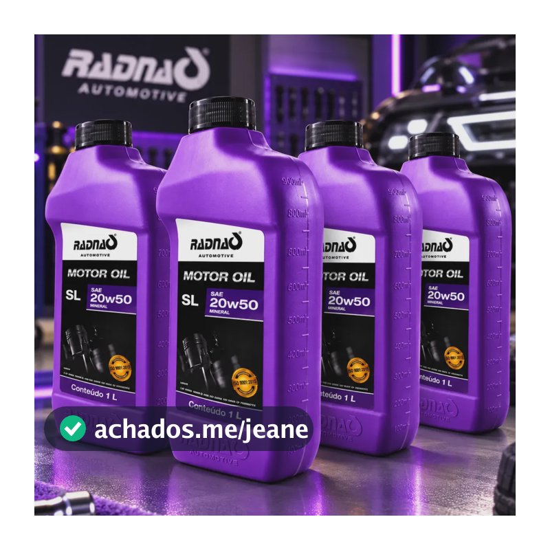 Óleo Motor 20w50 Mineral Radnaq Sl 4 Unidades