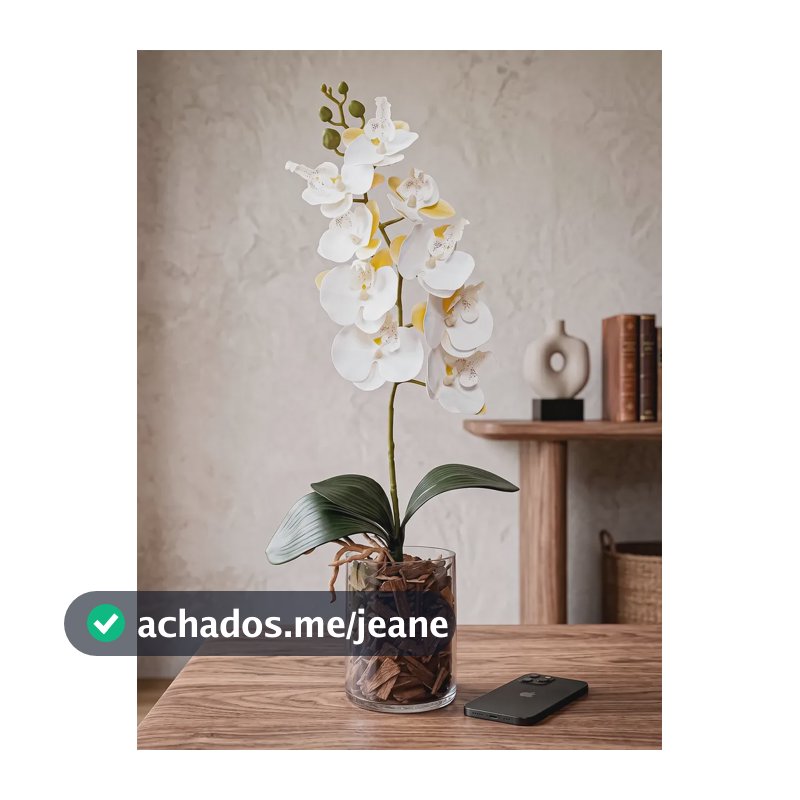 Vaso Com Planta Artificial Para Sala Buque Planta Decorativa Branco
