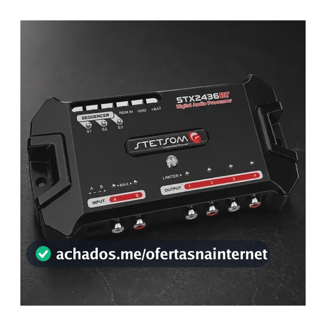 Processador de Áudio Digital Stetsom STX2436BT com Bluetooth TOP