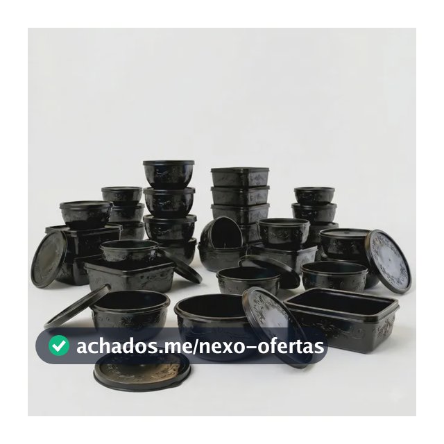Kit 21 Potes Plásticos Com Tampa Tamanhos Variados Livre Bpa