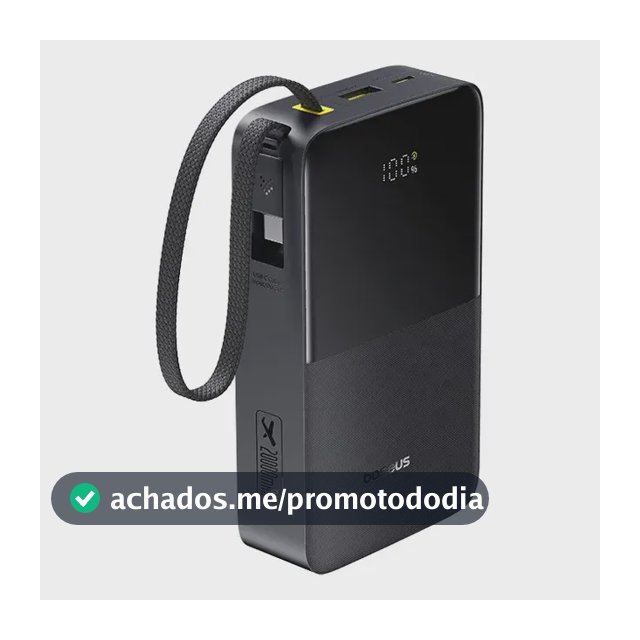 Power Bank Baseus Turbo Bipow2 Pro 20000mah 22.5w Cor Preto