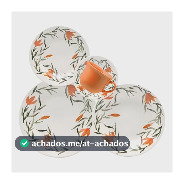 Aparelho De Jantar E Chá Donna Lírios 20 Peças Biona