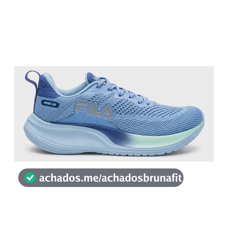 Tênis Fila Feminino Speed Lite Corrida E Treino Confortável Azul 38 Br