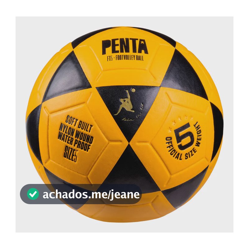 Bola de Futvolei Penta FT5 Profissional Areia Amarelo PU
