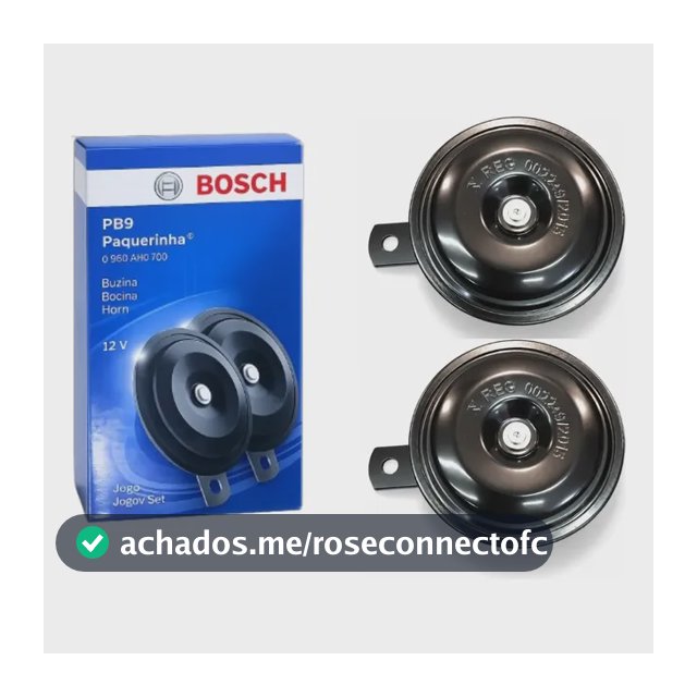 Par Buzina Pb9 12v Bosch Original Grave Agudo Bibi Universal