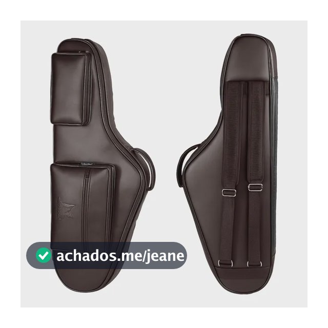 Bag Para Sax Tenor Couro Ecológico Semicase Saxofone Tenor