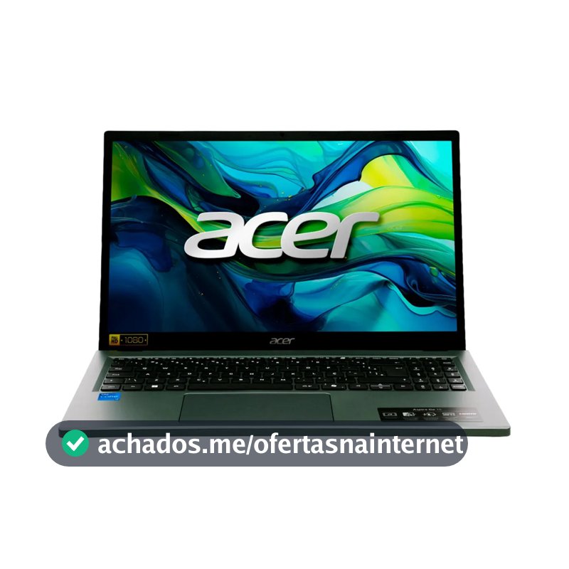 Notebook 15.6" Acer Aspire Go com Tela IPS Full HD Touchscreen Processador Intel Core i7 de 13ª Geração 16GB RAM DDR5 SSD de 512GB Tecla Copilot IA Windows 11