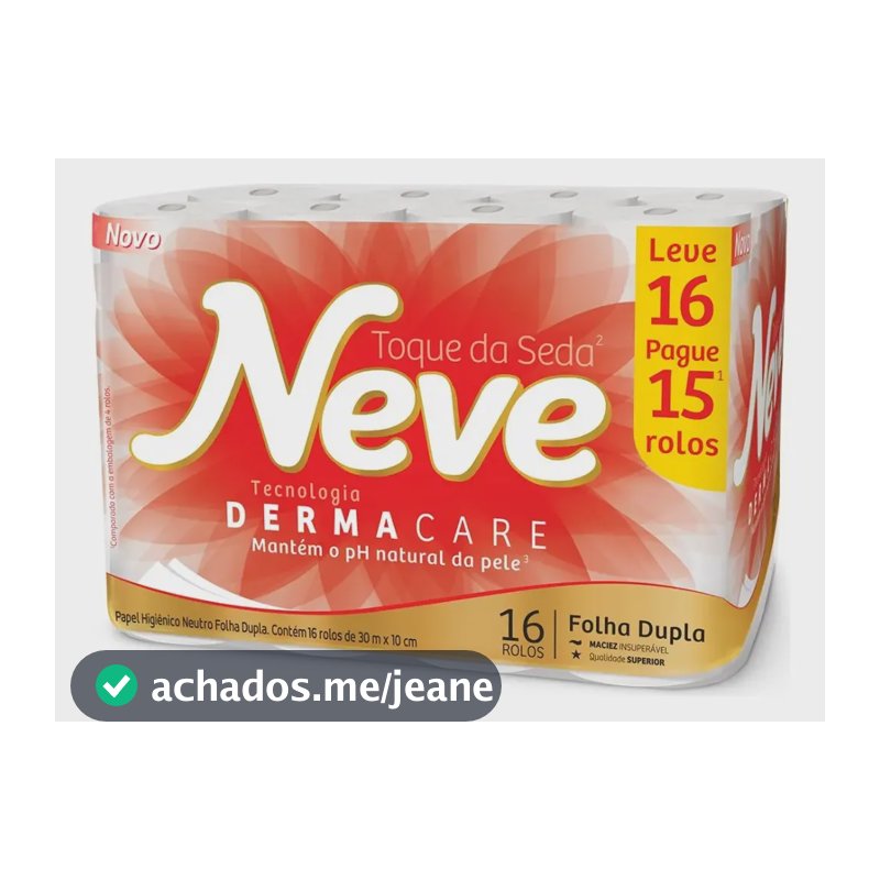 Papel Higiênico Folha Dupla Neve Leve 16 Pague 15