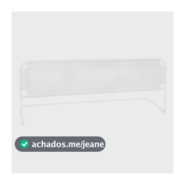 Grade Proteção De Cama Box Master - 120 X 54 - Resistente Cor Branco Branco