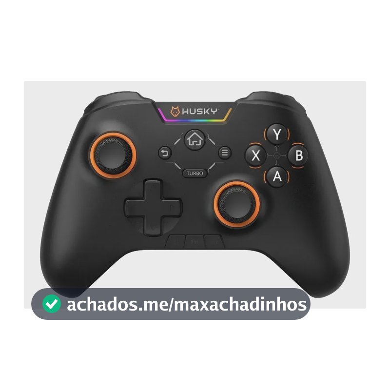 Controle Husky Hunter - Sem Fio, 24 Botões Programáveis, Rgb Preto