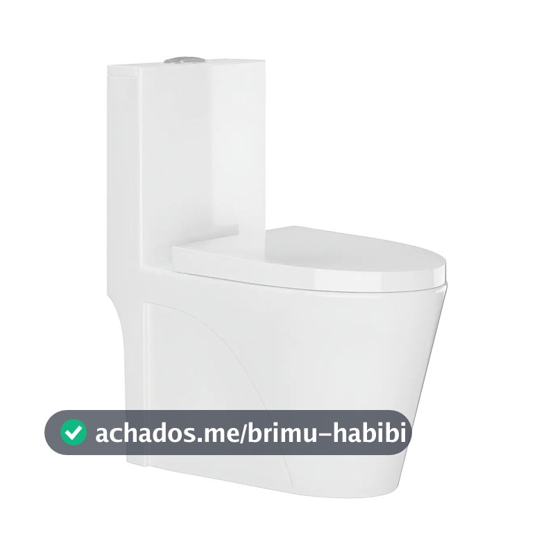 Vaso Sanitário Tubrax Monobloco VAB0002 Caixa Acoplada Completo Privada Cor Branco