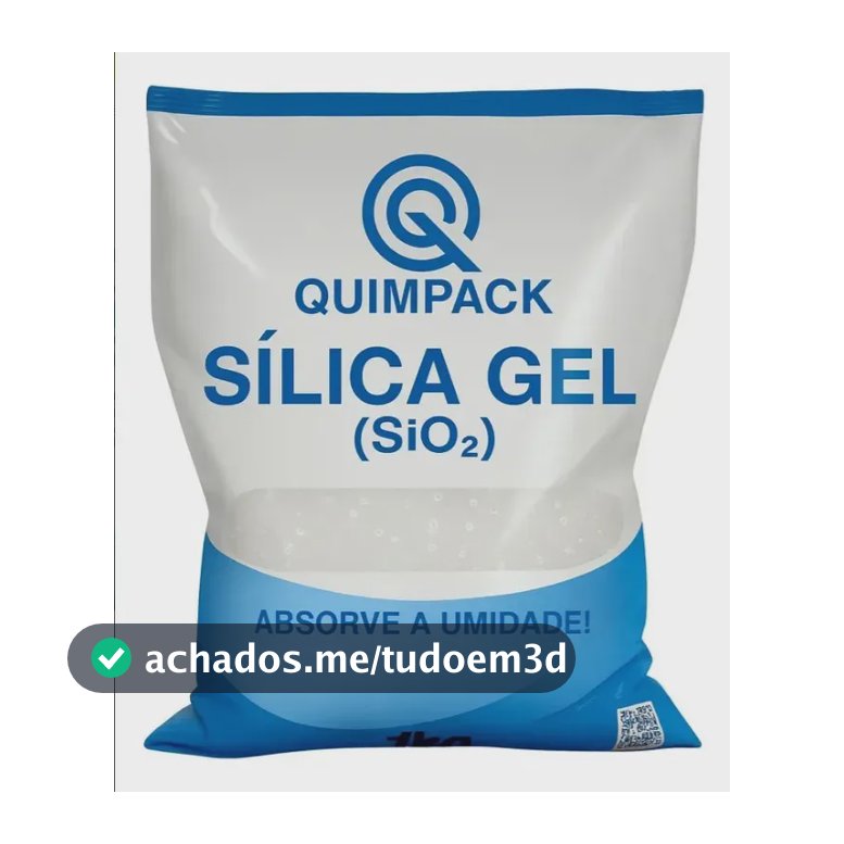 Sílica Gel Branca Desumidificante 1-3mm Quimpack Pct C/1kg
