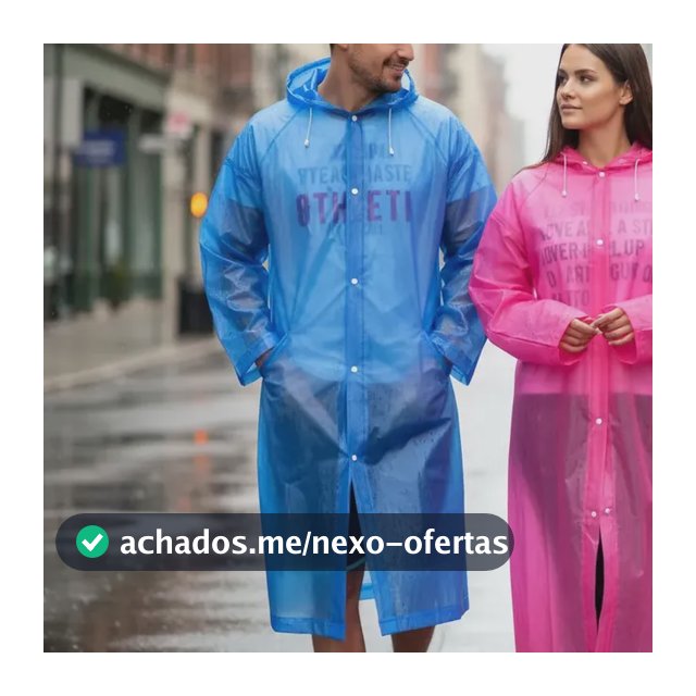 Capa De Chuva Adulto Otima Qualidade Pvc Feminina Masculina