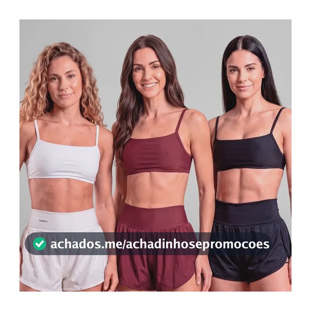 Kit 3 Tops Minimal Legbox Feminino Academia Treino Conjunto Vinho / Branco / Preto Liso M