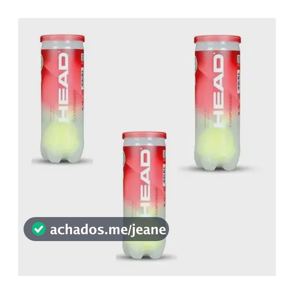 3 Pack 9 Bolas De Tênis Head Championship