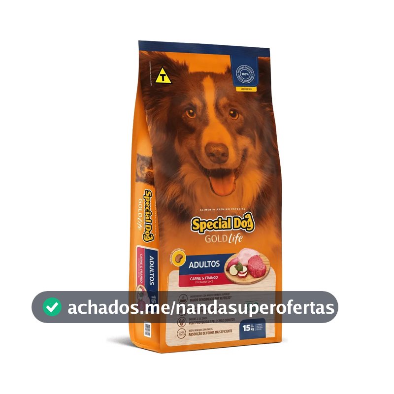 Alimento Special Dog Gold Life Adultos Carne E Frango 15kg