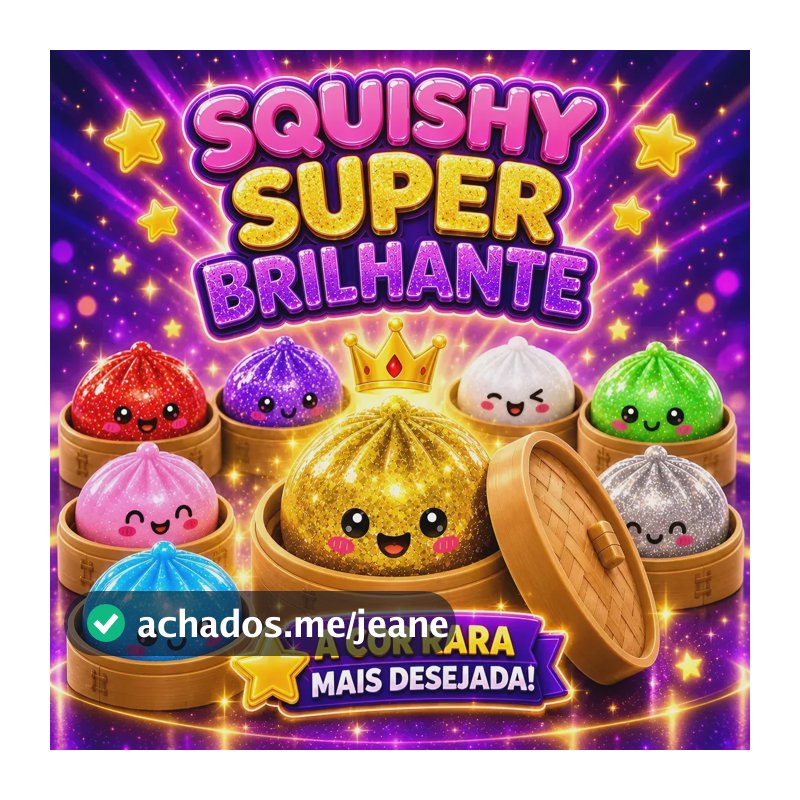 Squishy Brinquedo Antistress Macio Glitter Raro Para Criança Sortido Surpresa
