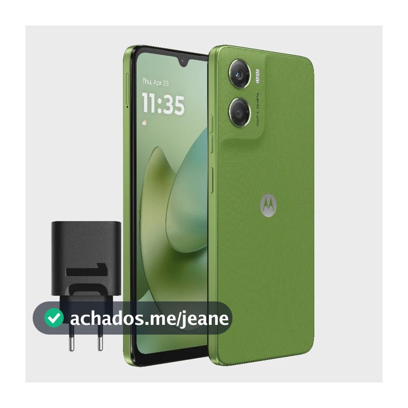Motorola Moto G06 Dual Sim 128 gb/4 GB de RAM de até 12 GB, verde, 5200 mAh, Gorilla Glass 3, Ip64