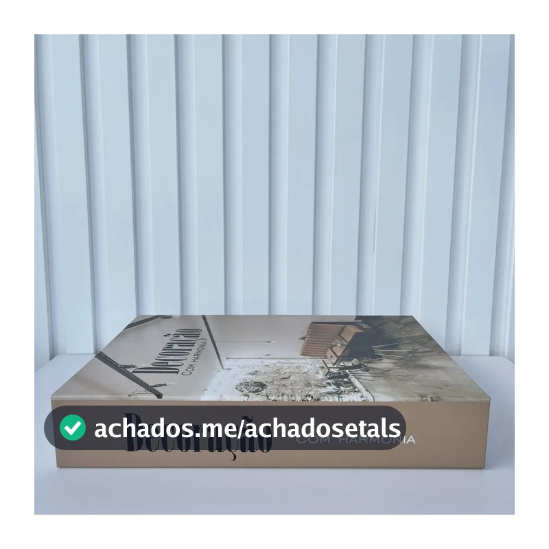 Decoração Sala Quarto Livro Caixa Fake Decoração Harmonia Bege Decoração