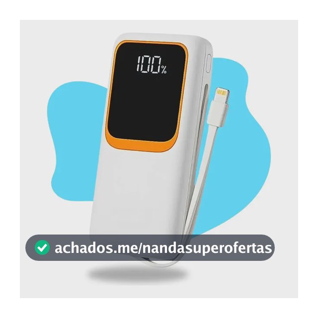 Carregador Portátil Casenn 20.000 mAh Turbo 22,5W Para Celulares