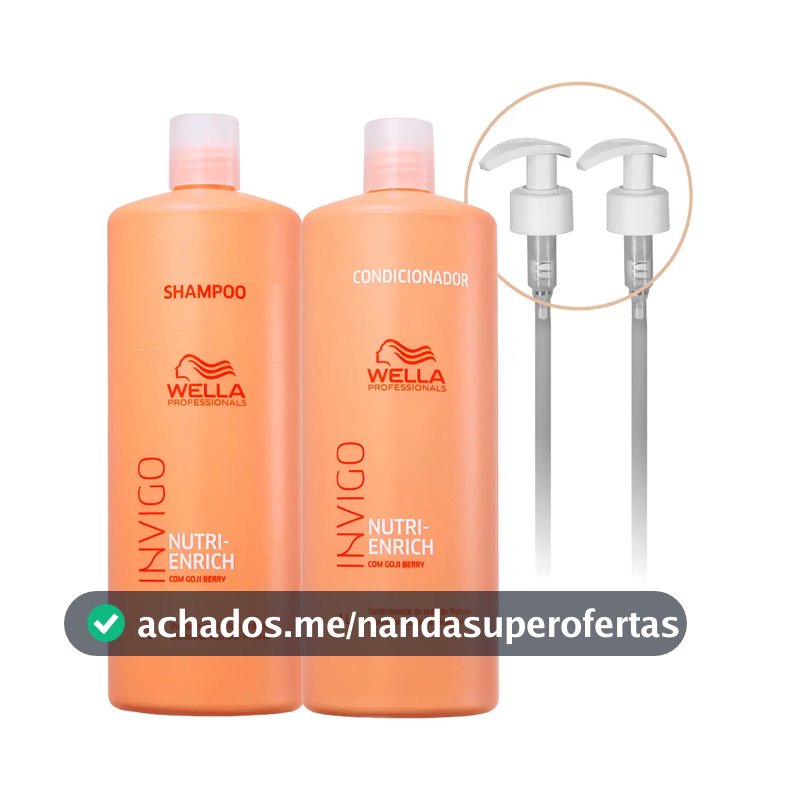 Kit Wella Invigo Nutri Enrich Shampoo e Condicionador 2 L