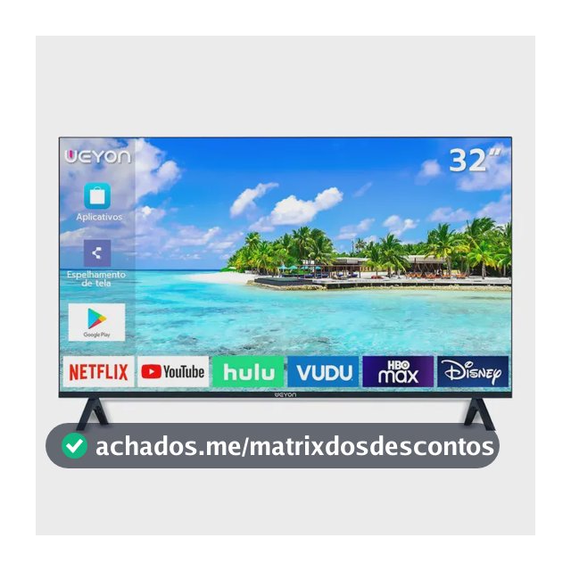 Smart Tv 32'' Led Hd Weyon Tv 60hz 32wdsnbx 100/240v Android