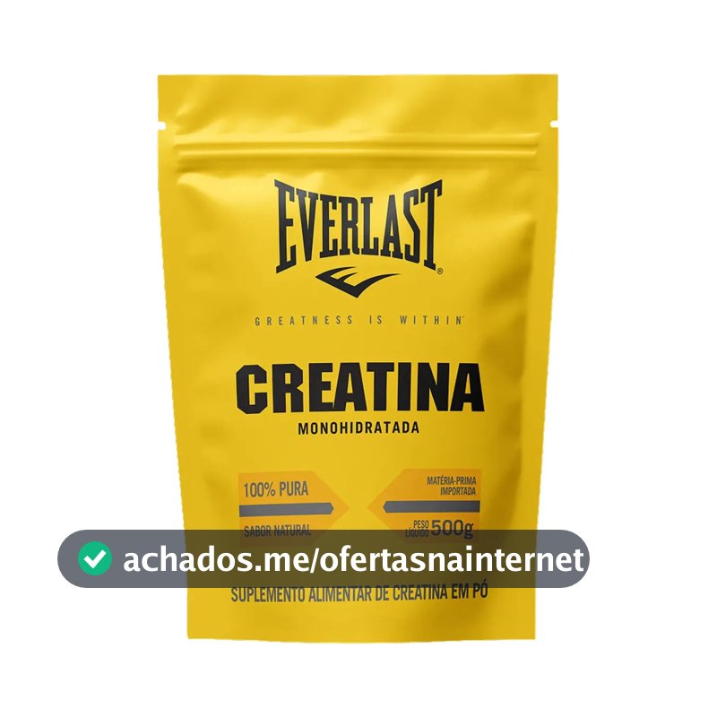 Creatina Monohidratada 500g 100% Pura - Everlast