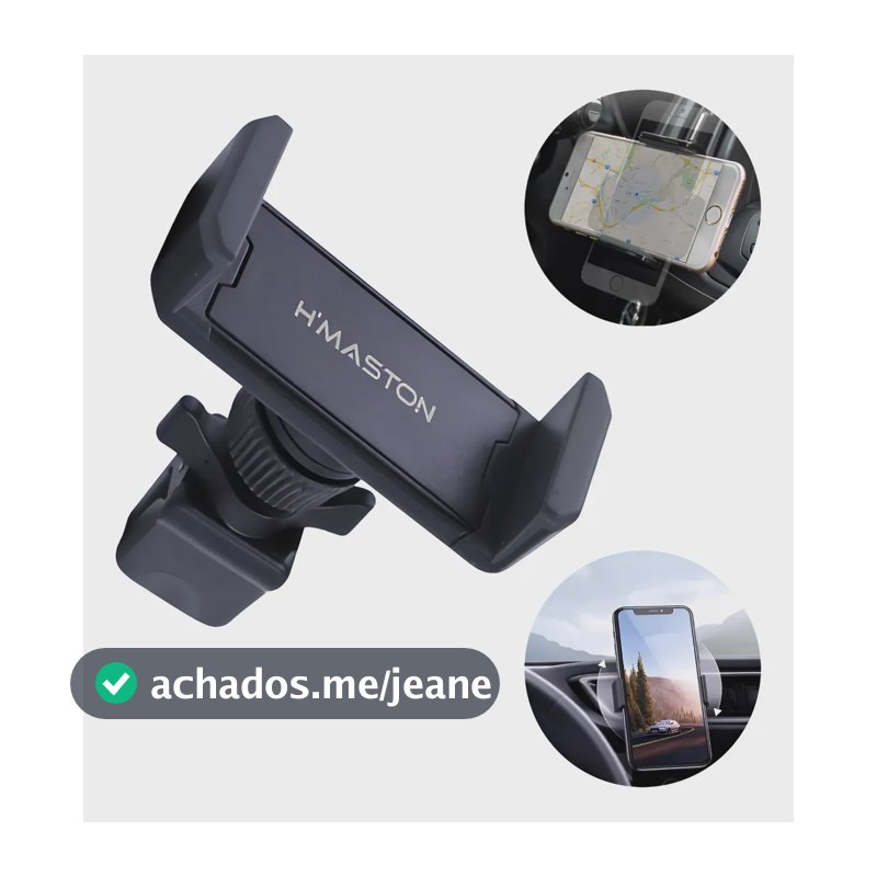 Suporte Saída De Ar Celular Universal Rotação De 360° Preto
