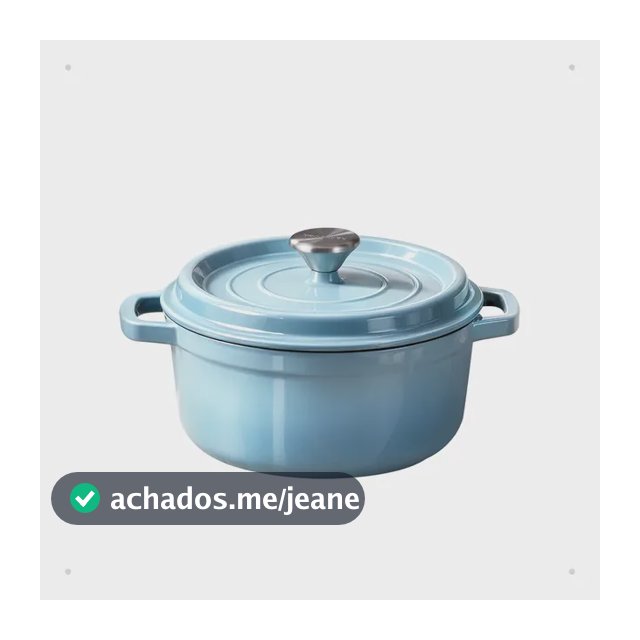 Panela Caçarola Esmaltado 22/24/26cm Fogão Indução E Forno Azul-22cm