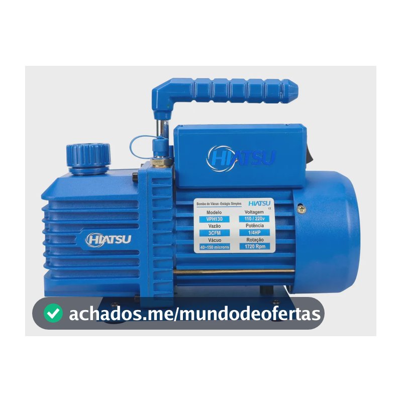 Bomba De Vácuo Estágio Simples 3cfm Bivolt