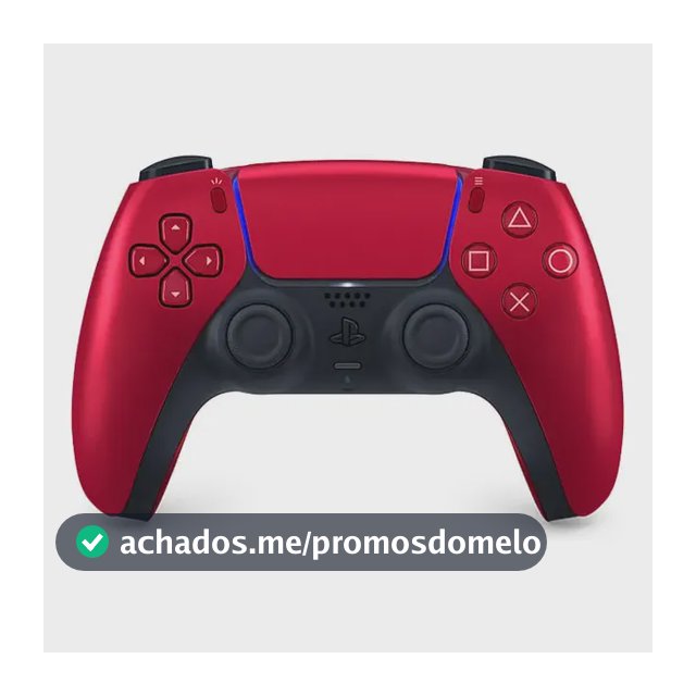 Controlador Joystick Sem Fios Dualsense para Ps5 Vermelho Vulcânico