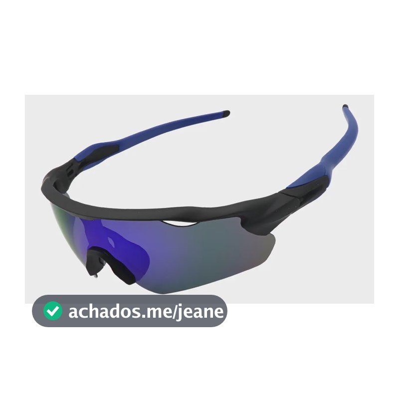 Óculos Esportivo Baixa Pace Ciclismo Bike Corrida Proteçãouv Lente Azul/espelhado