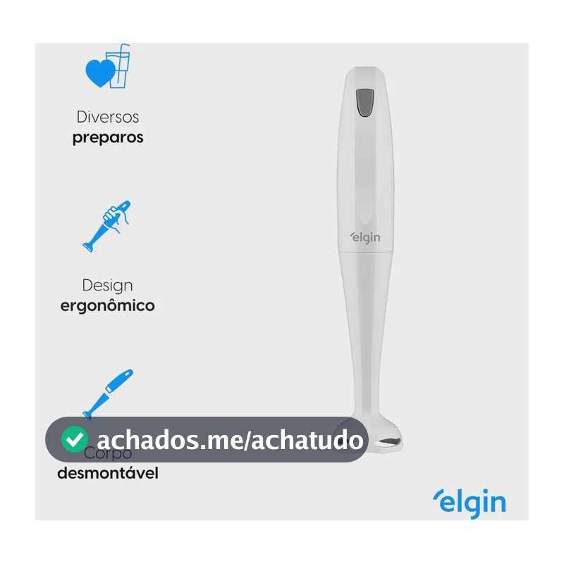Mixer De Mão 200w Compacto Leve E Ergonômico MIX1001 Elgin