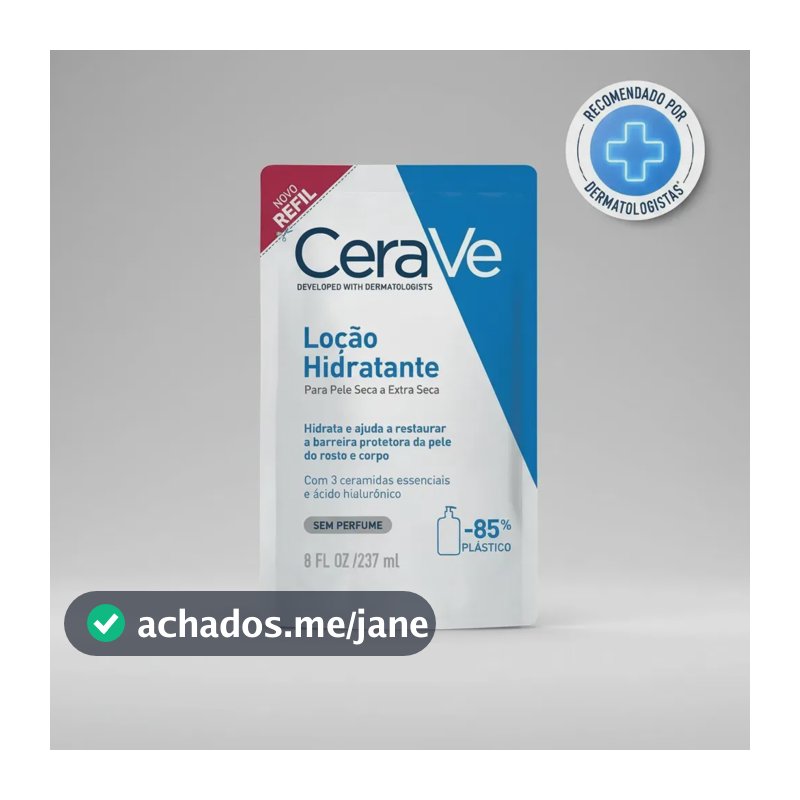 Loção Hidratante Para Pele Seca A Extra Seca Refil 237ml Cerave