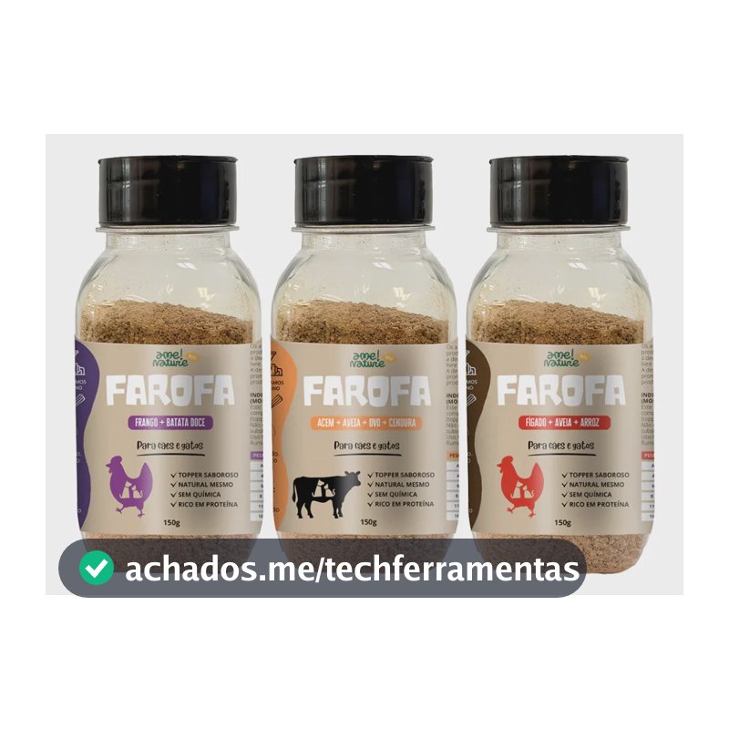 Kit 3 Saborizantes Pet 100% Natural Para Ração Cachorro