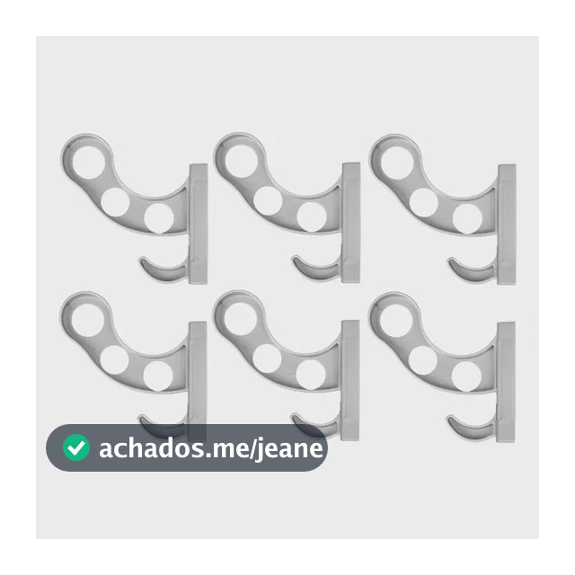 Kit 06 Suporte Pendurar Capacete Acessório Chave Parede Fixo