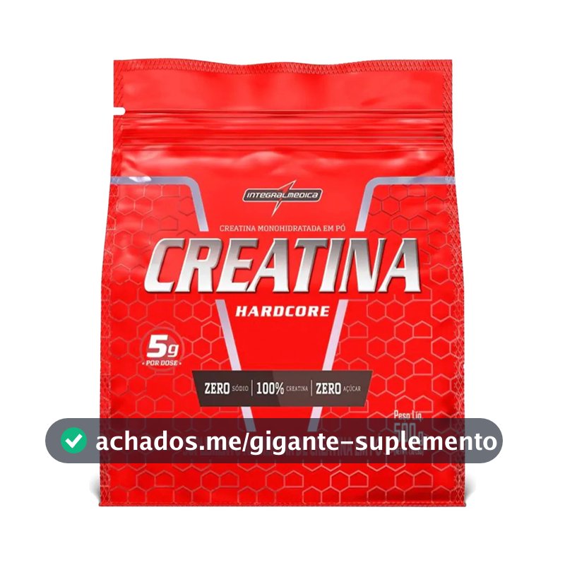 Creatina Integralmédica em pó Sem sabor x 500g