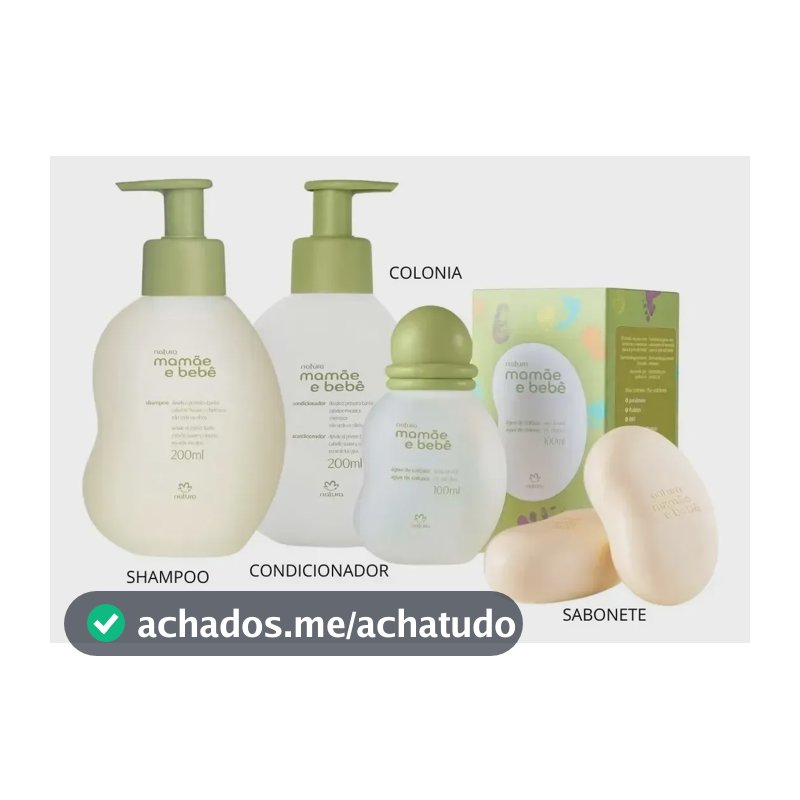 Kit Mamãe E Bebê Natura - Recém-nascido Cor Verde-claro
