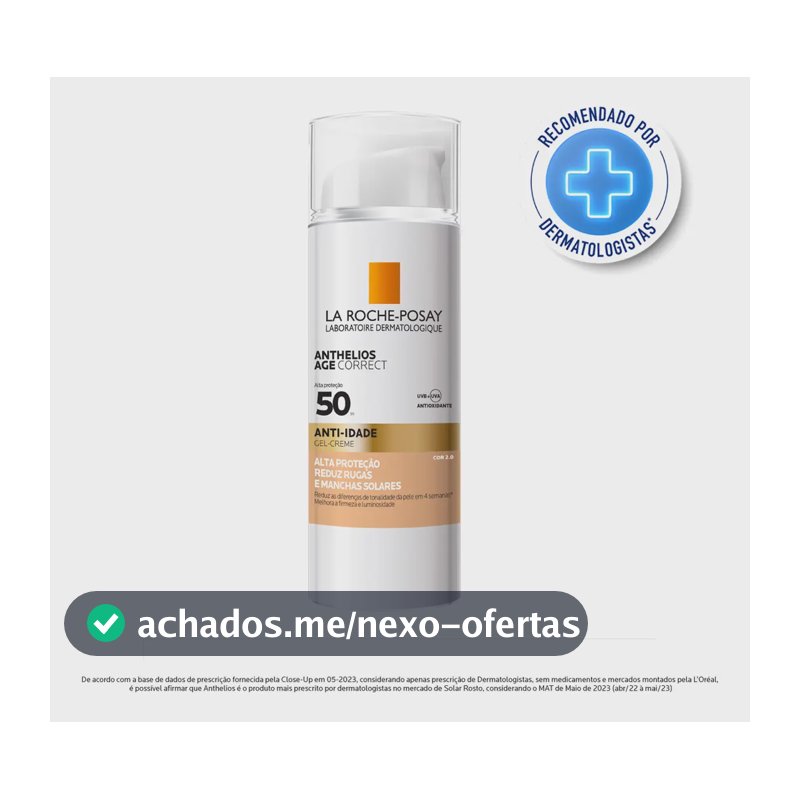 Protetor Solar Anthelios Age Correct Fps 50 Oil Free Anti Rugas Cor 2.0 50g La Roche-posay