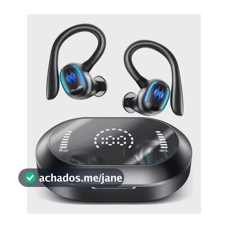Fones De Ouvido Intra-auriculares Esportivos Bluetooth 5.3 Preto