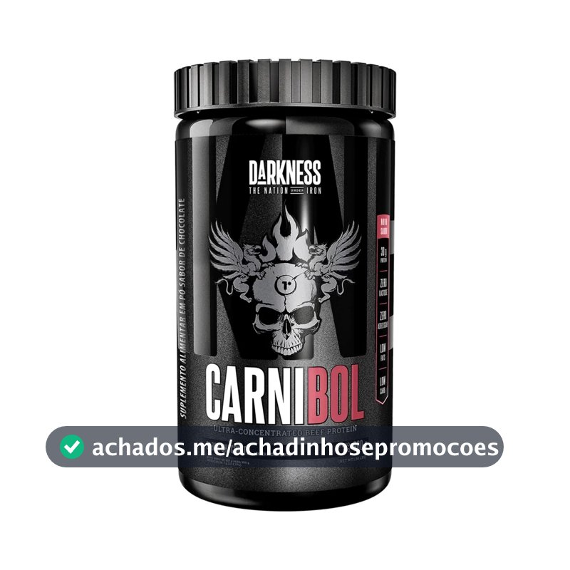 Proteína Darkness Carnibol Beef em pó sabor Chocolate x 900g