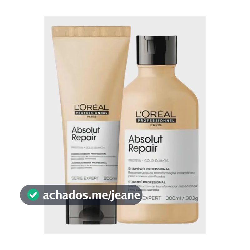 Absolut Repair Kit Shampoo 300ml + Condicionador 200ml L'Oréal Professionnel