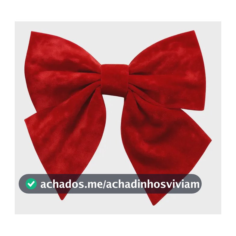 Laço Veludo Gigante Para Arvore De Natal Vermelho Brilhante Vermelho