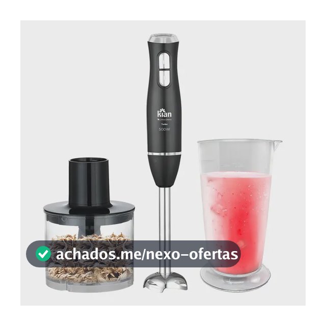 Mixer 2 Em 1 Turbo 500w 2 Velocidades Preto