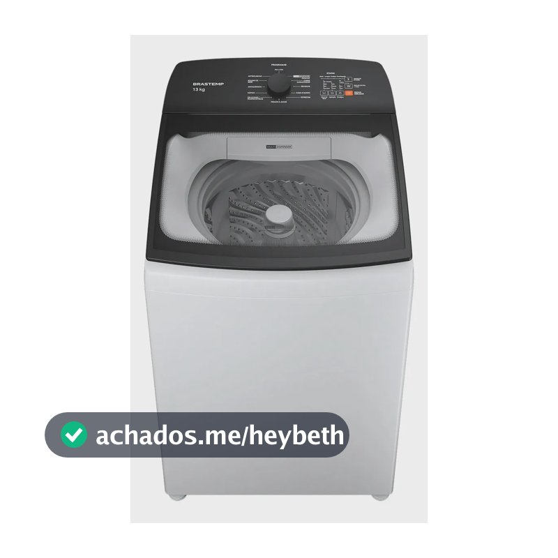 Máquina De Lavar Brastemp 13kg Branca Com Ciclo Tira Manchas Branco